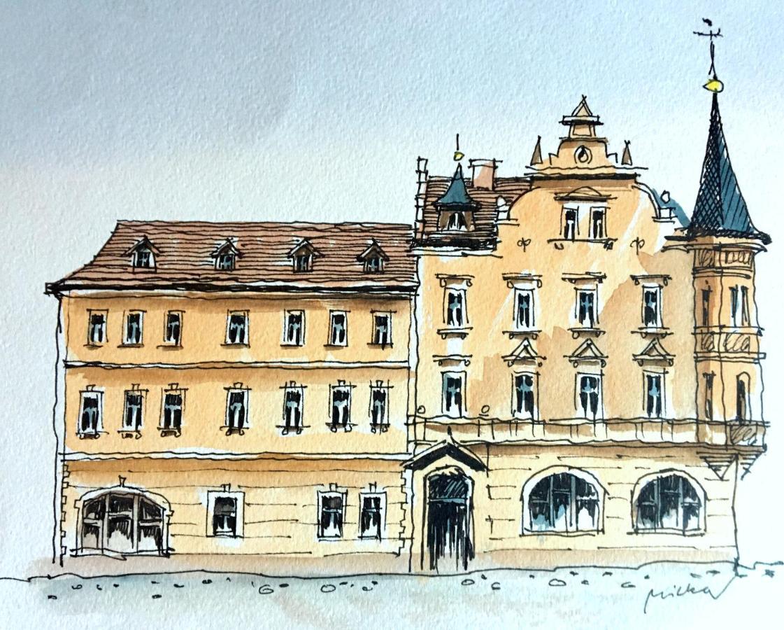 Hotel U Bílého koně Loket Esterno foto